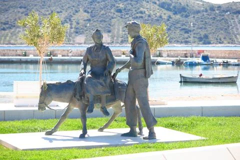Statue in Primosten Stock Photos