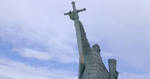 Statue of Prince Branimir. Stock Footage 133769029