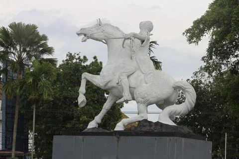 Statue of Prince Diponegoro Stock Photos