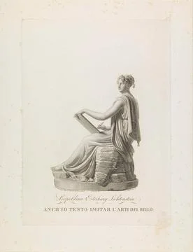 Statue of Princess Leopoldine by Esterhazy by Liechtenstein; Leopoldina Es... Stock Photos