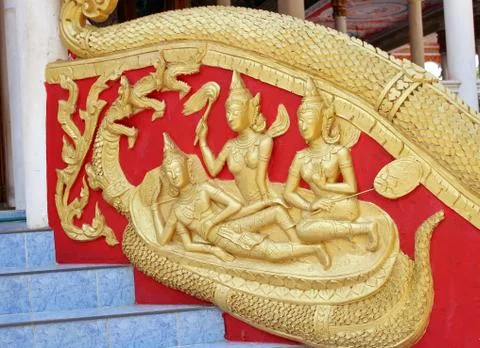 Statue railing. Stock Photos