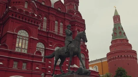 Statue in Red Square Moscow Stock-Footage 84094163