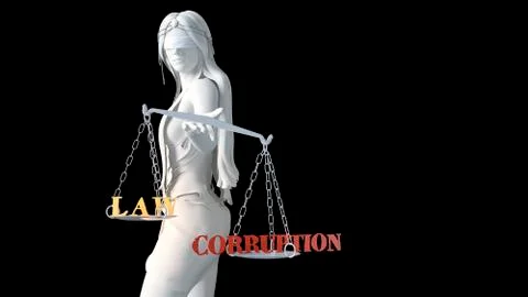 Statue representing justice Stock Illustration