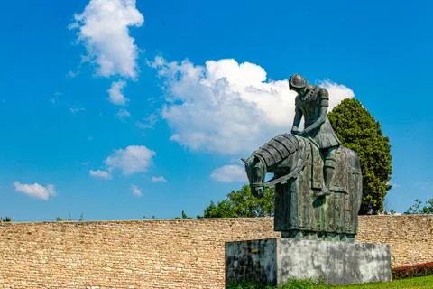 Statue representing St. Francis Stock Photos