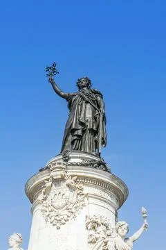 Statue of the Republic in Paris Stockfoto's