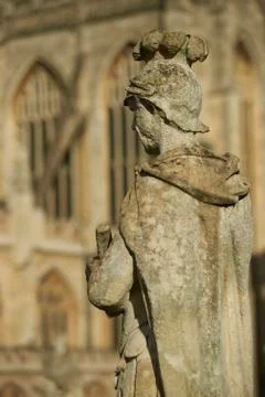 Statue at the Roman Baths Stock Photos