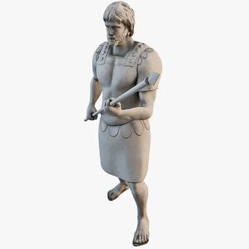 Statue Roman Legion Soldier 3D Model
