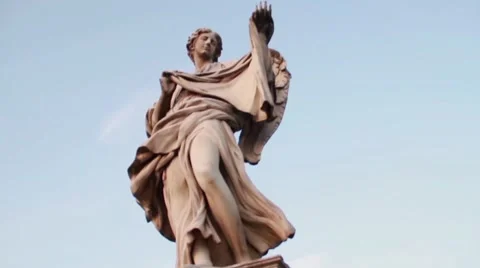 Statue in Rome Stock Footage 52932707