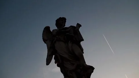 Statue in Rome Video stock 52932763