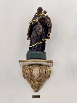 Statue of Saint Benedict the Moor Stock Photos