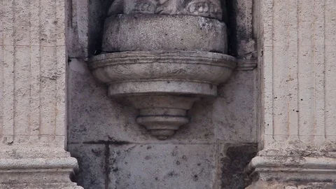 Statue of Saint Stock Footage 78186381