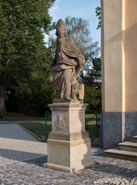 Statue of Saint German of Paris. Stock Photos