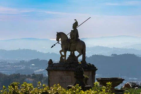 Statue of Saint Longinus Stock Photos