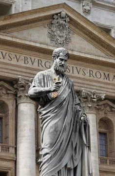 Statue of Saint Peter the Apostle Foto stock