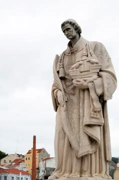 Statue of Saint Vincent Stock Photos
