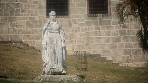 Statue in Santo-Domigo Stock Footage 72391162