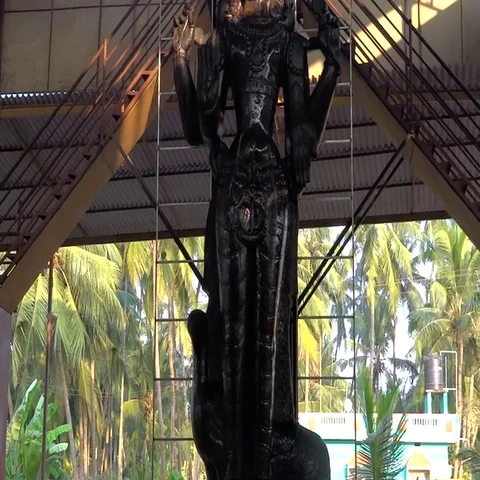 The statue of Saturn Stock Footage 69534255