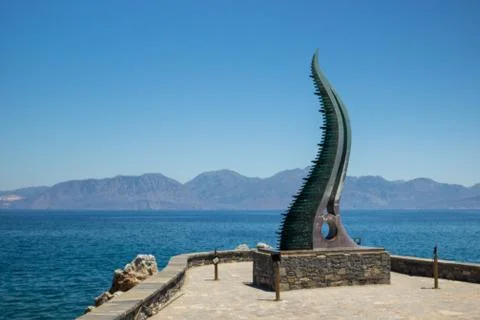 Statue by the sea Stock Photos
