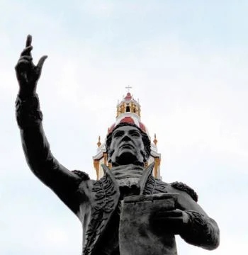 Statue of Simon Bolivar Stock Photos