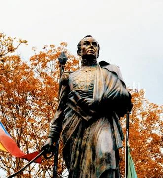 Statue of Simon Bolivar Stock Photos