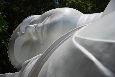 Statue of sleeping Buddha. Stock Photos