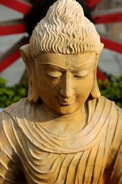 Statue of Smiling Buddha Stock Photos