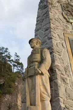 Statue of soldier Stock Photos