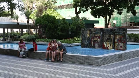 Statue Square in Hong Kong Stock Footage 203777572