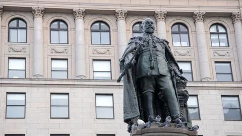 Statue in Square Phillips Stock Photos