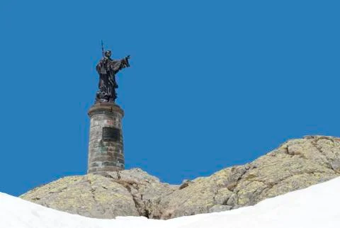 Statue of St Bernard Stock Photos