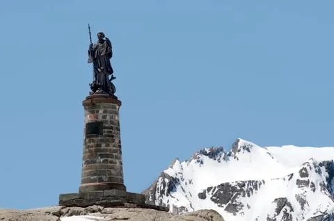 Statue of St Bernard Stock Photos