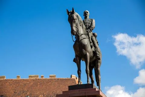 Statue of st george Fotos Stock