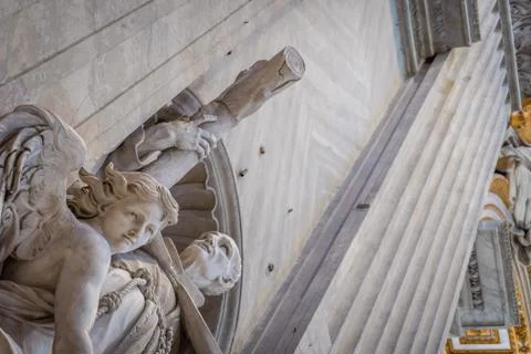 Statue in St Peter basilica Stock Photos