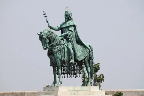Statue of St. Stephen Stock Photos