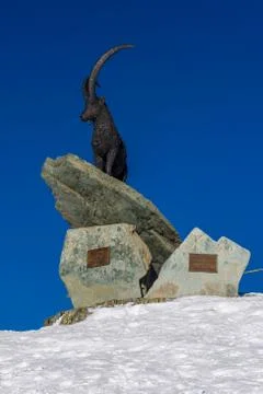 Statue of Steinbock Stock Photos
