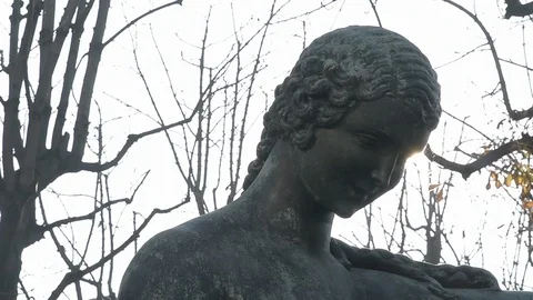 A statue in sunshine Stock Footage 120935167