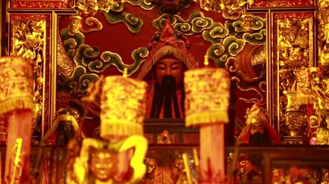 The statue of Taoism Video stock 66255007