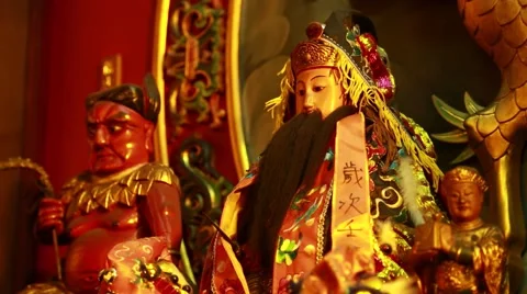 The statue of Taoism Video stock 66255039