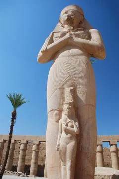 Statue in temple Stock Photos