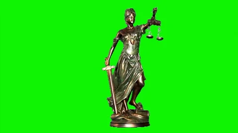 The statue of Themis 01 Stock Footage 43737538