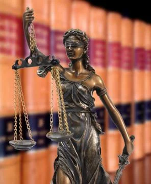 A statue of themis Stock Photos