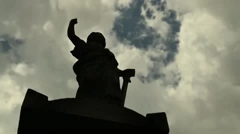 Statue Time Lapse Stockbeeldmateriaal 18192949