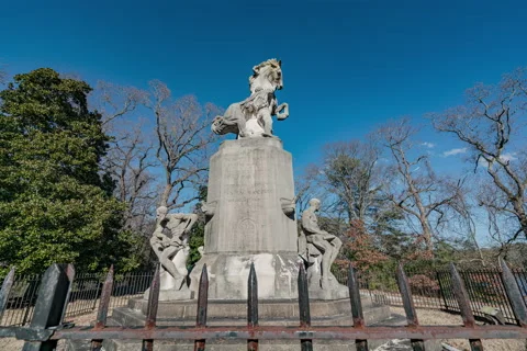 Statue Timelapse - Mariners Museum in Newport News Virginia Stock Footage 148668587