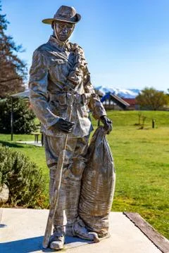 Statue of Trooper Mackenzie Foto stock