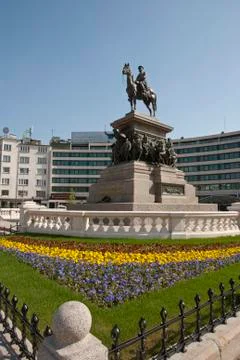 The statue of tsar alexander ii, sofia, bulgaria Stock Photos