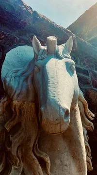 Statue of a Unicorn Foto stock