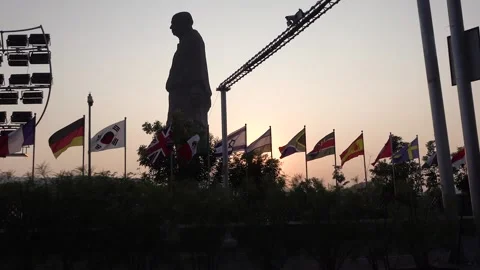 Statue of Unity - Narmada, Gujarat 스톡 동영상 145450860