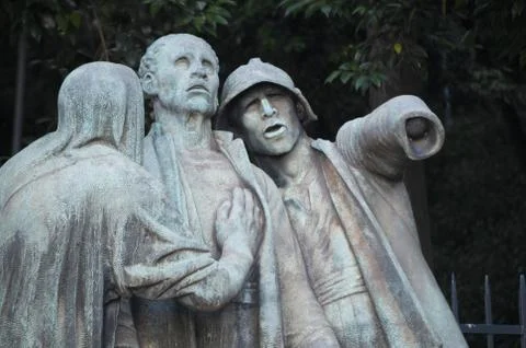 Statue for victim of war Stock Photos
