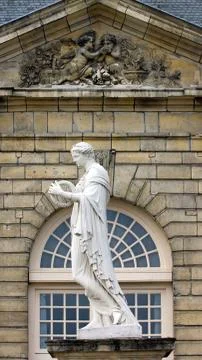 Statue of the victory, the side view Stock Photos
