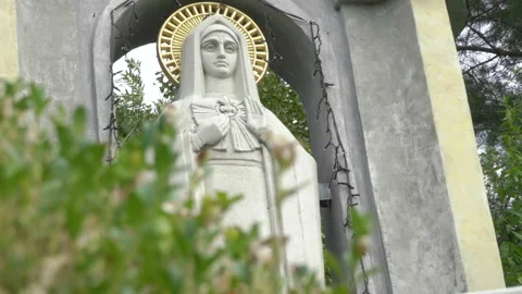 Statue of the Virgin Stock Footage 171169867